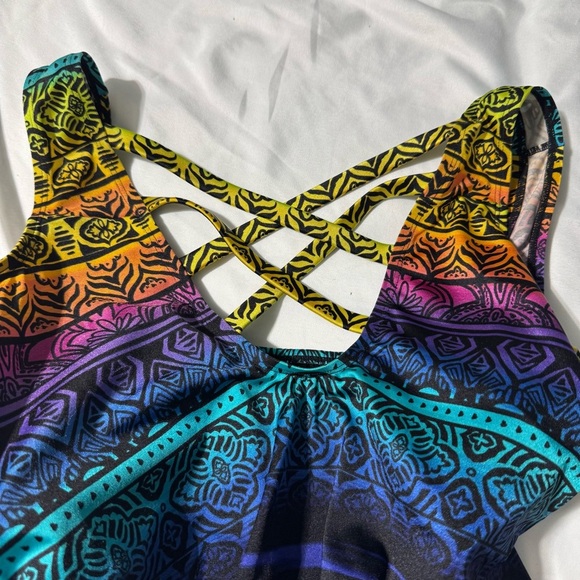 Longitude One Piece Bathing Suit Multicolour Pattern Size - Picture 12 of 14